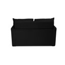 Ver imagem 5 de Sofá Pequeno 02 Lugares 150cm Mobi Suede Preto Herrero