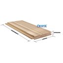 Ver imagem 4 de Frontal Parede de Madeira Encaixe Macho e Fêmea Natural Neonx M² Réguas 0,7m:eucalipto