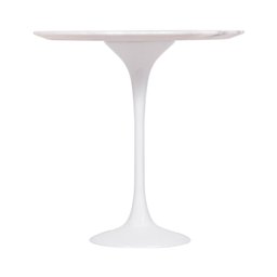 Mesa Saarinen Lateral Espírito Santo 51cm - Base Branca - 2 Mesa Saarinen Lateral Espírito Santo 51cm - Base Branca - 2