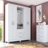 Guarda-Roupa Casal 4 Portas 2 Gavetas Capelinha Light  - 1