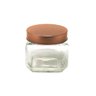 Pote Vidro Decorativo Tampa Rose Recipiente Porta Mantimentos Hermético Conserva Cozinha 800ml - 2