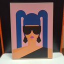 Ver imagem 2 de Quadro Decorativo Enfeite Parede Casa Home&co Mdf 40x30x30cm Rosa