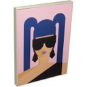 Ver imagem 1 de Quadro Decorativo Enfeite Parede Casa Home&co Mdf 40x30x30cm Rosa