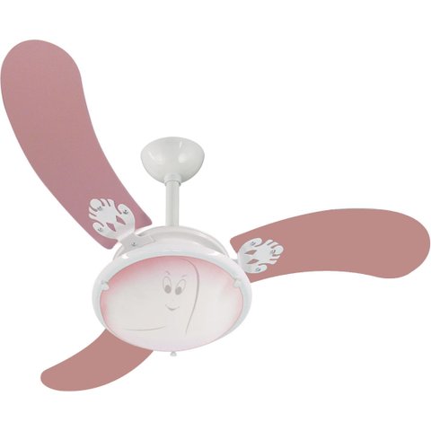 Ventilador de Teto Infinity Colorido 3 Pás Mdf Rosa 110V