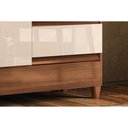 Ver imagem 4 de Cômoda Solteiro 1.4 Fit 1 Porta 4 Gavetas MDF Branco Santos Andirá