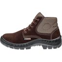 Ver imagem 3 de Bota Botina Nobuck Café Bico De Plástico 50b26cb Marluvas - Marrom - 41