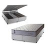 Conjunto Box Baú Magnético Queen Soft Relax Bege 158x198x70 - 1