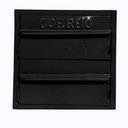 Ver imagem 1 de Caixa de Correios Condomínio Preta 2 Módulos Tamanho 15x28x28cm Aço Preto