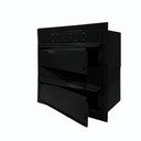 Ver imagem 5 de Caixa de Correios Condomínio Preta 2 Módulos Tamanho 15x28x28cm Aço Preto