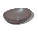 Ver imagem 1 de CUBA OVAL APOIO MARROM FOSCA -41x33cm ENKEL