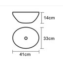 Ver imagem 2 de CUBA OVAL APOIO MARROM FOSCA -41x33cm ENKEL