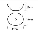 Ver imagem 2 de CUBA OVAL APOIO MARROM FOSCA -41x33cm ENKEL