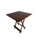 Ver imagem 1 de Mesa Dobrável Madeira Maciça Castanho
