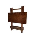 Ver imagem 3 de Mesa Dobrável Madeira Maciça Castanho