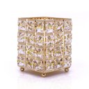 Ver imagem 1 de Porta Objeto Decorativo Dourado de Metal 12x09x09