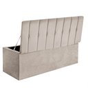 Ver imagem 2 de Calçadeira Baú Recamier King 190CM Kiara Suede Bege - D A DECOR