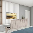 Ver imagem 1 de Calçadeira Baú Recamier King 190CM Kiara Suede Bege - D A DECOR