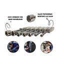 Ver imagem 4 de Kit Chaves Canhão Jogo 7 Peças Twsiter Vazadas Profissional Aço 5 a 12mm Soquete Sextavada