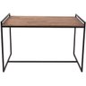 Mesa De Jantar Retangular 4 Lugares Preto Industrial - 1