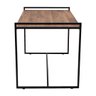 Mesa De Jantar Retangular 4 Lugares Preto Industrial - 2