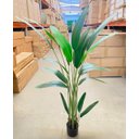 Ver imagem 6 de Bananeira Artificial Grande Folhas Planta Decoração 150cm