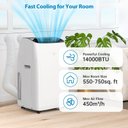 Ver imagem 3 de Takywep Ar Condicionado Portátil 14000 Btu Branco com Controle