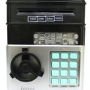 Ver imagem 2 de Mini Cofre Eletrônico Digital Senha 4 Dígitos Notas e Moedas Preto Lorben