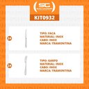 Ver imagem 5 de Kit - Jogo de Faca e Garfo Luxo Laguna 48 Peças em Aço Inox Itop - Tramontina