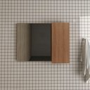 Ver imagem 2 de Espelheira para Banheiro 1 Porta 80cm Multimóveis VCR10082 Amêndoa