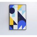 Ver imagem 3 de Quadro Geométrico Colorido 16 80x120 Cm Tecido Canvas