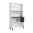 Ver imagem 6 de Cozinha de Aço Compacta 6 Portas 2vid Preto Branco Bertolini