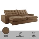 Ver imagem 3 de Sofá Livy Veludo 02 Módulos de 100m B25cm Meu Sofá Online B016 Veludo Marrom