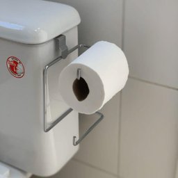 Suporte Duplo de Papel Higiênico para Caixa Acoplada Cromado - 2