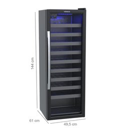 Adega Climatizada Venax Piubella 200 209l 50 Garrafas preto 127v - 2