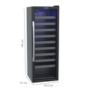Ver imagem 2 de Adega Climatizada Venax Piubella 200 209l 50 Garrafas preto 127v