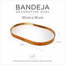 Ver imagem 3 de Bandeja Jade – Amadeirada/Espelhada