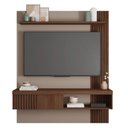 Ver imagem 2 de Painel Selina Ripado 150cm para Tv até 55 com Porta de Correr e Prateleira Mdp Fendi/havana G11 - Gr