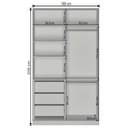 Ver imagem 2 de Guarda Roupa Closet Magic 2 Portas Nova Mobile Branco E Noce