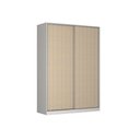 Ver imagem 1 de Guarda Roupa Closet Magic 2 Portas Nova Mobile Branco E Noce