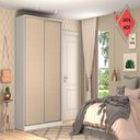 Ver imagem 3 de Guarda Roupa Closet Magic 2 Portas Nova Mobile Branco E Noce