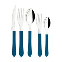 Ver imagem 4 de Faqueiro Inox 20 Peças Leme Cabo Plástico Azul - Tramontina 23198918