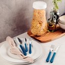 Ver imagem 2 de Faqueiro Inox 20 Peças Leme Cabo Plástico Azul - Tramontina 23198918