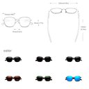 Ver imagem 5 de Óculos de Sol Polarizado Hastes Madeira Proteção Uv400 Cinza Dourado