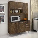 Ver imagem 1 de Armário para Cozinha 5 Portas 3 Gavetas Cristal CHF Móveis