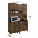 Ver imagem 4 de Armário para Cozinha 5 Portas 3 Gavetas Cristal CHF Móveis
