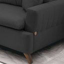 Ver imagem 7 de Sofa 3 Lugares 180 cm Eron Linho Grafite Vazzano