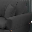 Ver imagem 5 de Sofa 3 Lugares 180 cm Eron Linho Grafite Vazzano