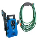 Ver imagem 1 de Lavadora Lava Jato Eos Alta Pressão 1500w 127v + Mangueira Verde Pvc 20m com Acessórios Tramontina