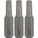 Ver imagem 1 de Bits Torx Extra Hard T25 25mm 3 Unidades - 2607001615000 - Bosch Bits Torx Extra Hard T25 25mm 5 Uni