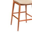 Ver imagem 5 de Banqueta Tami 50cm Madeira Maciça | Linho Off White - Sallar Home